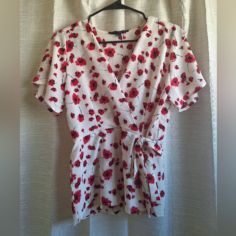 Harve Benard Faux Wrap Blouse